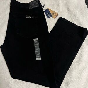 Buffalo David Bitton Black Straight Jeans Sleek Design